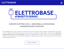 Tablet Screenshot of elettrobase.com